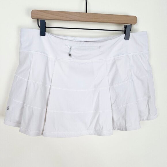 Lululemon Pace Rival Mid-Rise Skort Skirt Shorts Tennis Prep Pleated Tenniscore - Picture 6 of 8